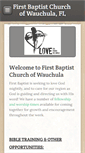 Mobile Screenshot of fbcwauchula.org
